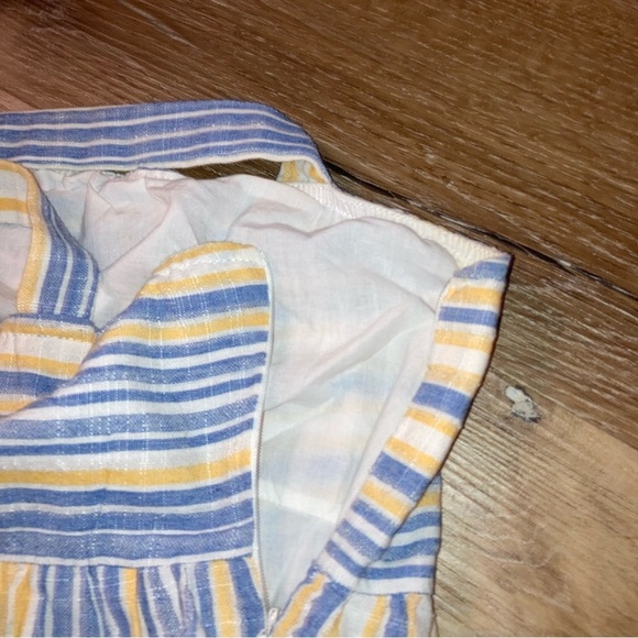 SHEIN Blue and Yellow Striped Maxi  Cami Dress Size Small | boho beach Vacation - Picture 7 of 9